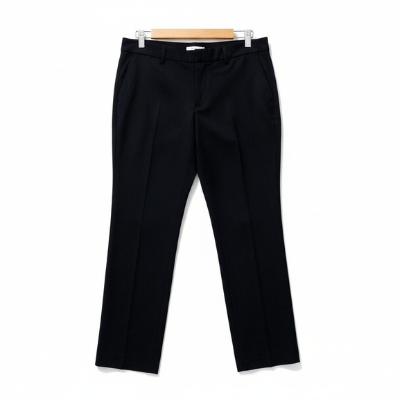 Banana Republic Pants - Banana Republic Sloan Black Petite Capri Dress Pants 8P Mid‎ Rise Stretch